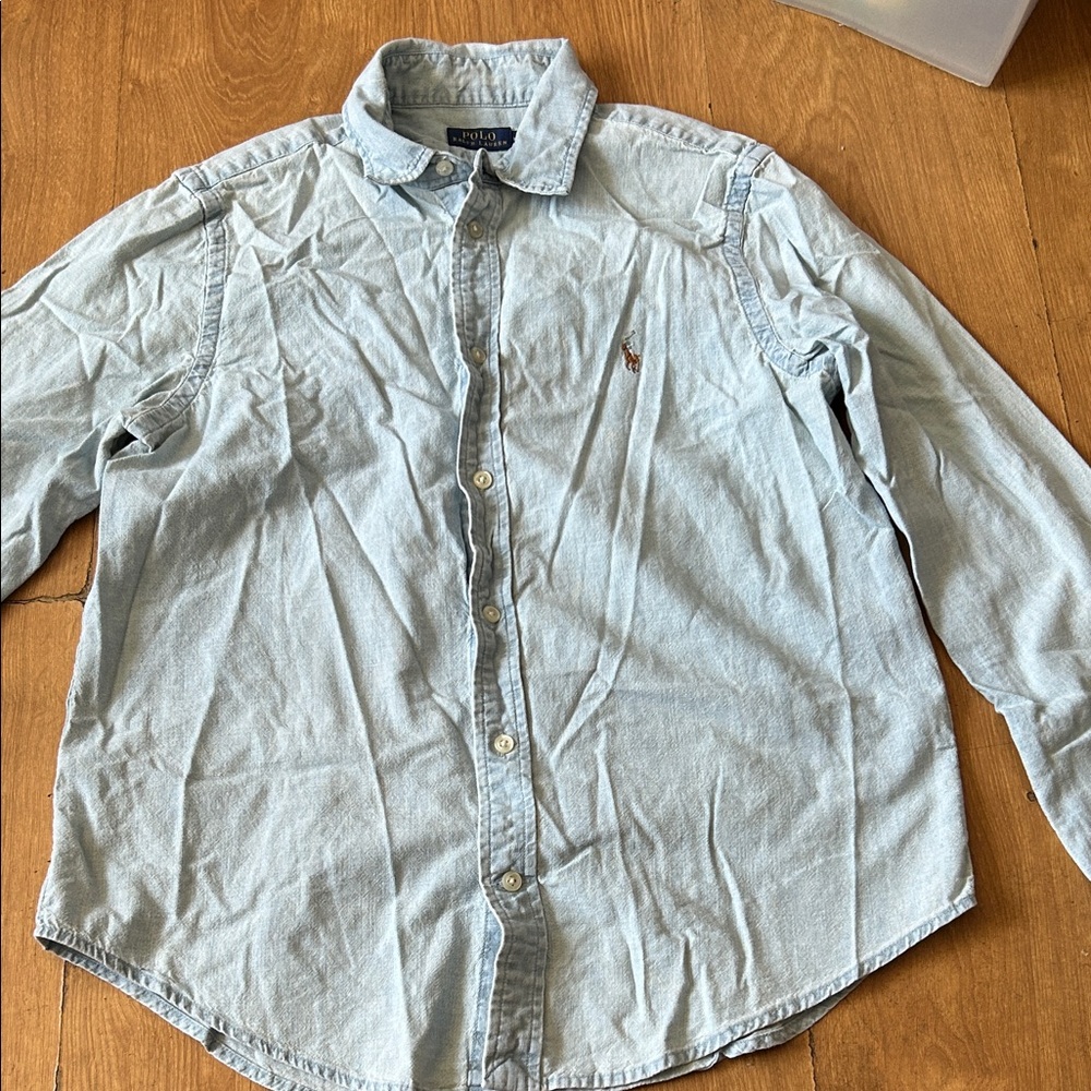 Polo by Ralph Lauren Sky Blue 100% cotton Button Down